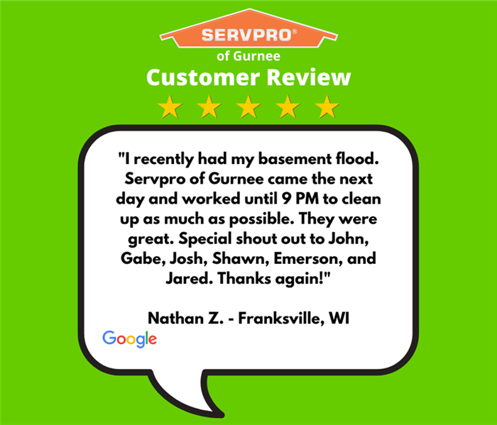 5 star customer review in franksville, WI