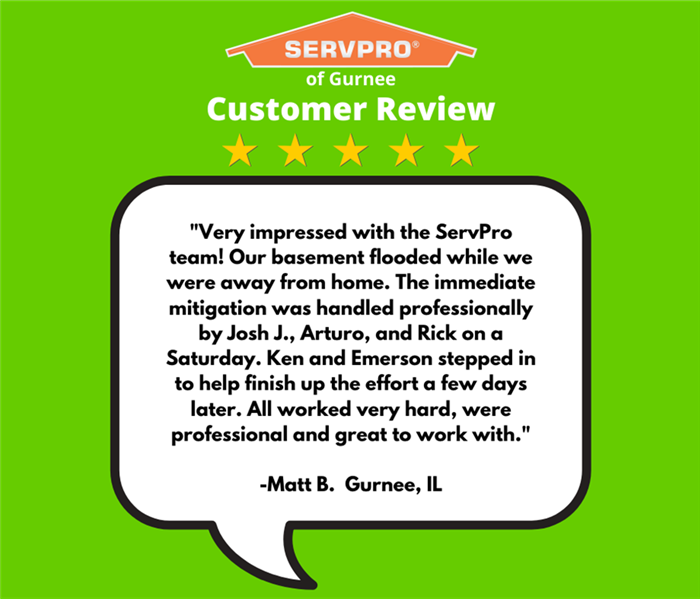 Review from a customer in Gurnee, IL