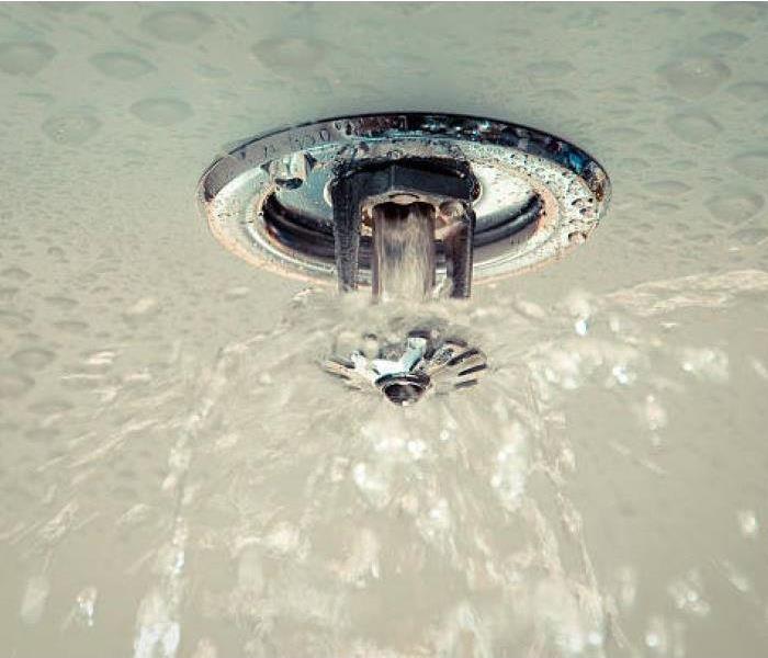 water leaking from sprinkler head